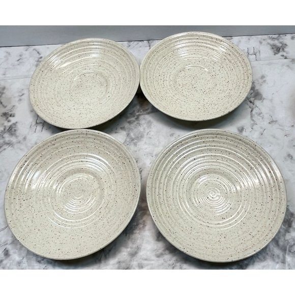 Churchill Homespun Cups and Saucers Set of 4 Speckled Brown Coffee Mugs MCM - Picture 5 of 11